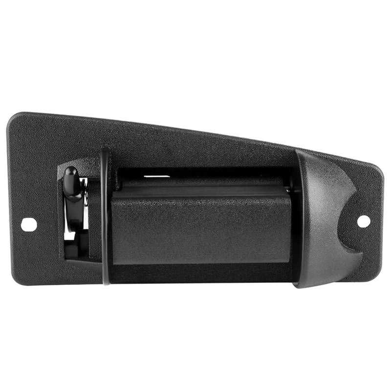 LUJUNTEC Exterior Door Handle Rear Passenger Side Replacement for 1999-2007 for Silverado for GMC Sierra Extended Cab Black - Image 1